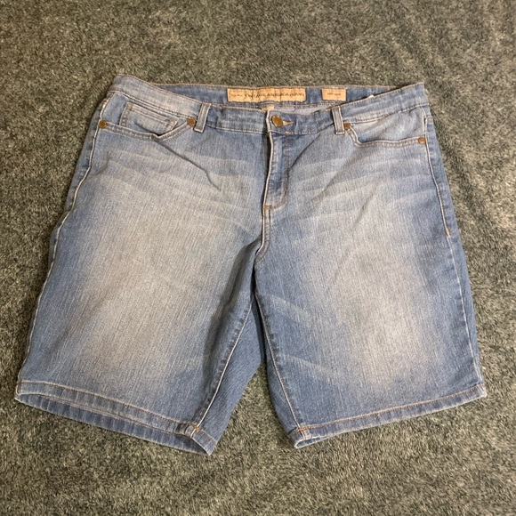 Nine West Pants - Women's Denim Bermuda Shorts